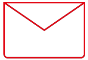 Grafik eines Briefumschlags - Newsletter Anmeldung