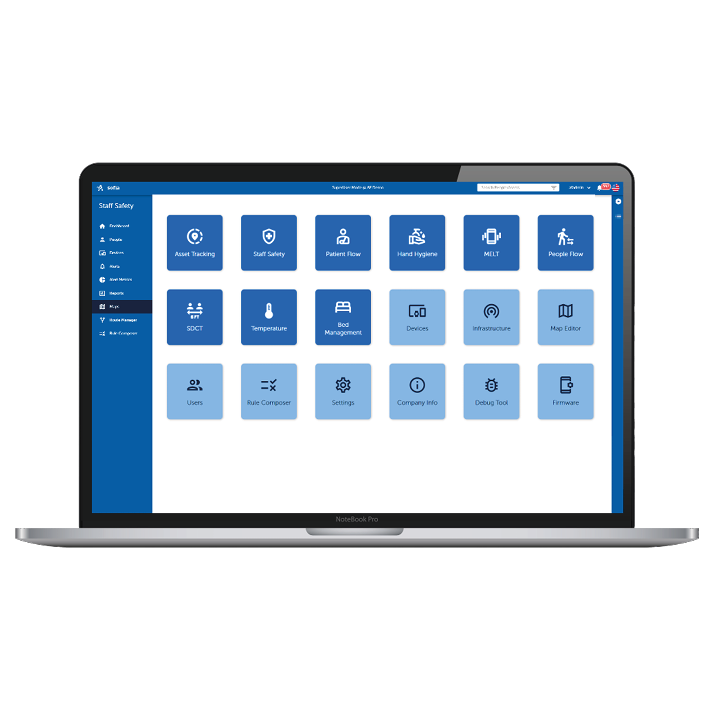 Laptop with AiRISTA's Vision software